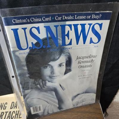 Newspapers - booklets - and magazines all related to the death of John F. Kennedy JFK