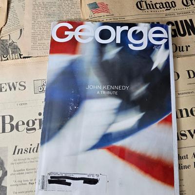 Newspapers - booklets - and magazines all related to the death of John F. Kennedy JFK