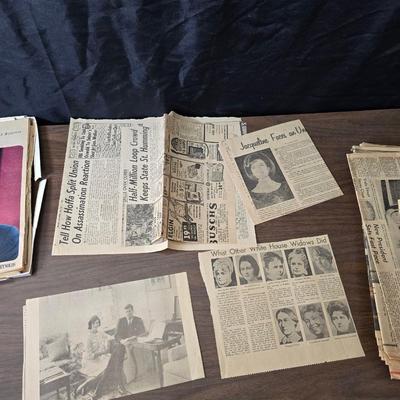 Newspapers - booklets - and magazines all related to the death of John F. Kennedy JFK