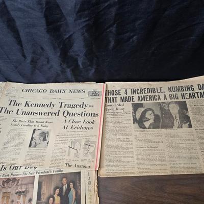 Newspapers - booklets - and magazines all related to the death of John F. Kennedy JFK