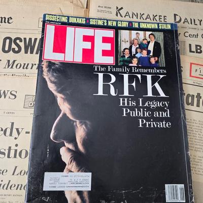 Newspapers - booklets - and magazines all related to the death of John F. Kennedy JFK