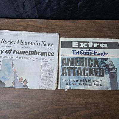 Newspapers - all about 911 - America Attacked -