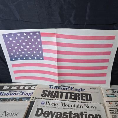 Newspapers - all about 911 - America Attacked -