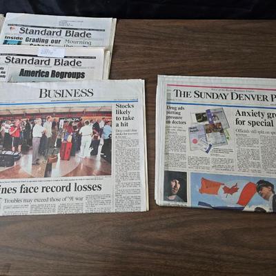 Newspapers - all about 911 - America Attacked -