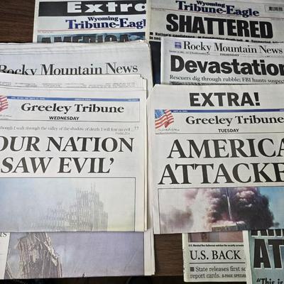Newspapers - all about 911 - America Attacked -