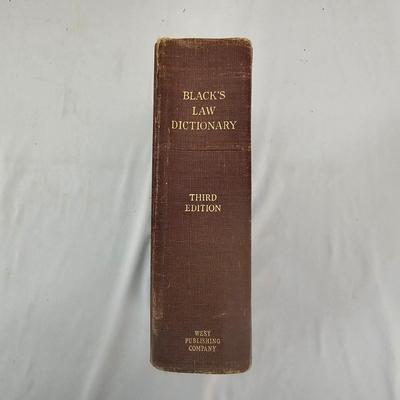 Black's Law Dictionary Third Edition (LR-JS)