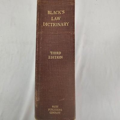 Black's Law Dictionary Third Edition (LR-JS)