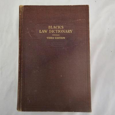 Black's Law Dictionary Third Edition (LR-JS)