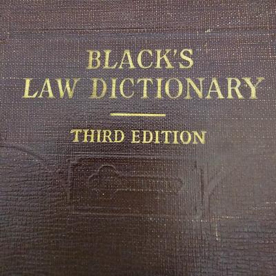 Black's Law Dictionary Third Edition (LR-JS)