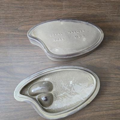 Vintage Royal Haeger R116 Marked lidded shallow dish