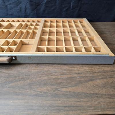 vintage letterpress type case or printer's drawer - Great for those little Knick knacks!