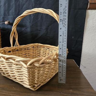 Collection of wicker baskets