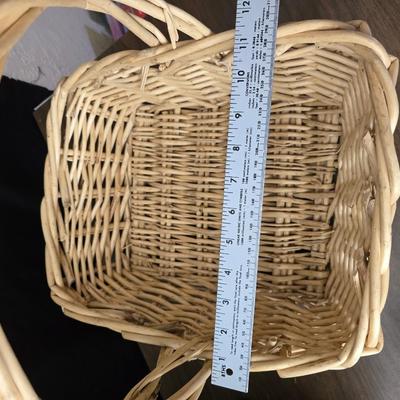 Collection of wicker baskets