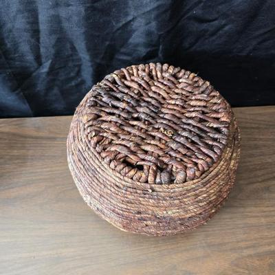 Collection of wicker baskets
