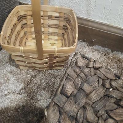 Collection of wicker baskets