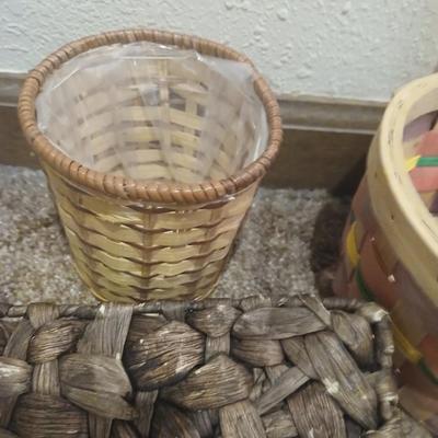 Collection of wicker baskets
