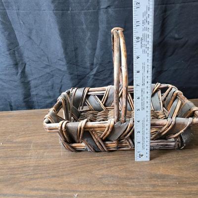 Collection of wicker baskets