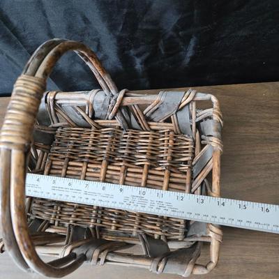 Collection of wicker baskets