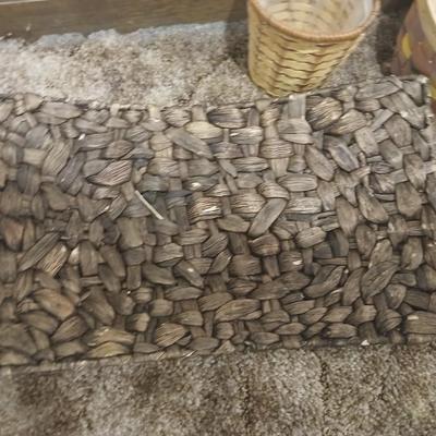 Collection of wicker baskets