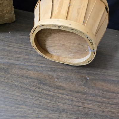 Collection of wicker baskets