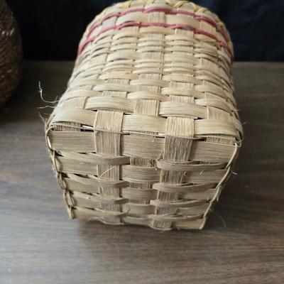 Collection of wicker baskets