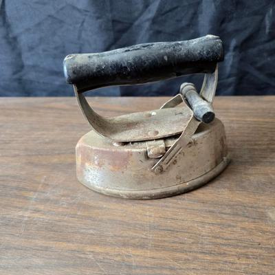 Trio of antique Asbestos Sad Irons Steel Sad Iron
