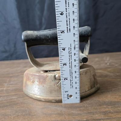 Trio of antique Asbestos Sad Irons Steel Sad Iron