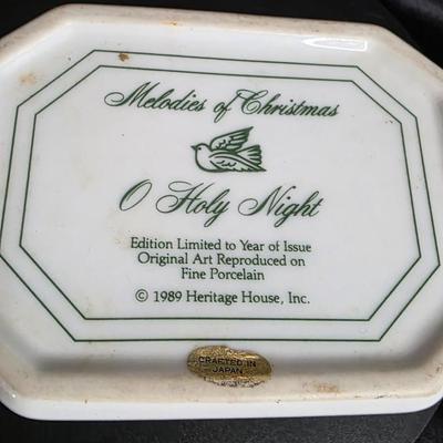 1989 Heritage House "O Holy Night" Limited Edition Fine Porcelain Music Box - Silent Night
