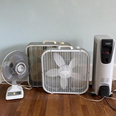 DeLonghi Radiator Heater, Lasko Box Fans, & More (O-SF)