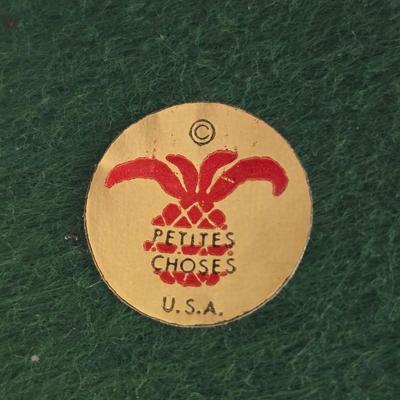 Mid Century French Petitie Choses Brass Candle Holder with a variety of vintage floral China plates