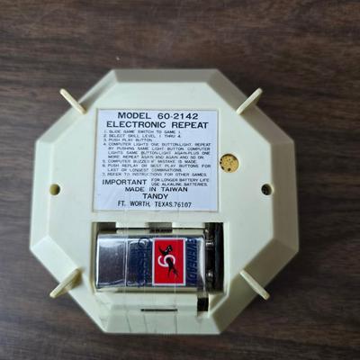 Vintage toys - Pick up sticks - etch a sketch - and a electronic repeat game