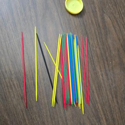 Vintage toys - Pick up sticks - etch a sketch - and a electronic repeat game