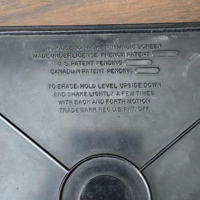 Vintage toys - Pick up sticks - etch a sketch - and a electronic repeat game