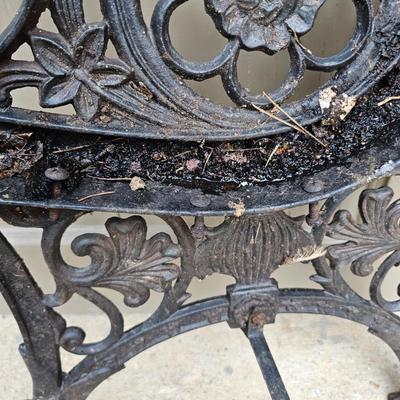 Pair of Wrought Iron Bench Ends & Supports (BP-JS)
