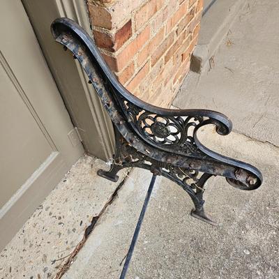 Pair of Wrought Iron Bench Ends & Supports (BP-JS)