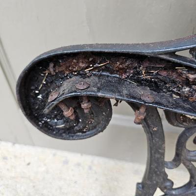 Pair of Wrought Iron Bench Ends & Supports (BP-JS)