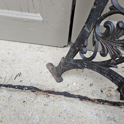 Pair of Wrought Iron Bench Ends & Supports (BP-JS)