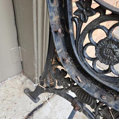 Pair of Wrought Iron Bench Ends & Supports (BP-JS)