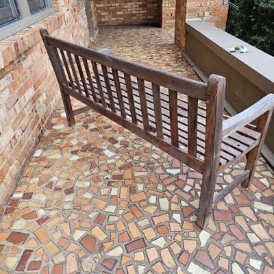 Gloster Wooden Slat Porch Bench (FP-JS)