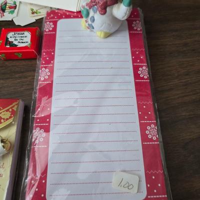 Giant snowman and Christmas items lots of Christmas crafting items - Pinecones - Ribbon and more