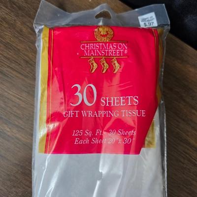 Giant snowman and Christmas items lots of Christmas crafting items - Pinecones - Ribbon and more