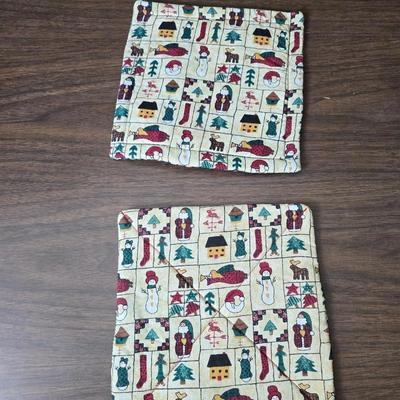 Giant snowman and Christmas items lots of Christmas crafting items - Pinecones - Ribbon and more