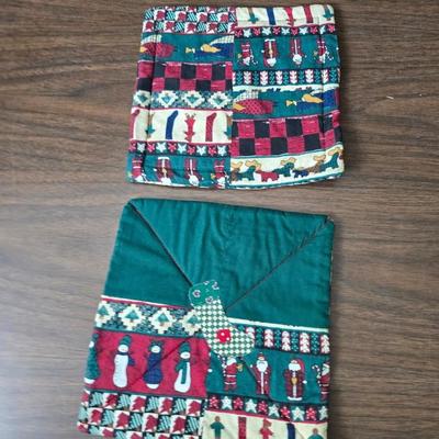 Giant snowman and Christmas items lots of Christmas crafting items - Pinecones - Ribbon and more