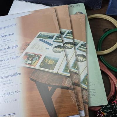 Crafting supplies - yarn - Photo album - ceramic letters with trays and much more