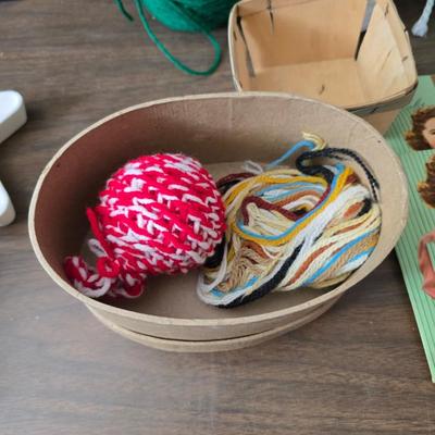 Crafting supplies - yarn - Photo album - ceramic letters with trays and much more