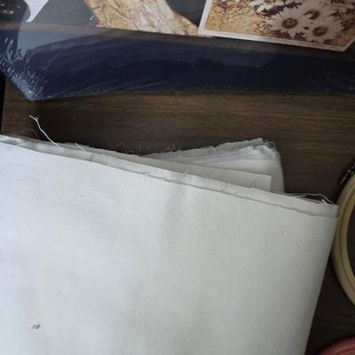 Crafting supplies - yarn - Photo album - ceramic letters with trays and much more