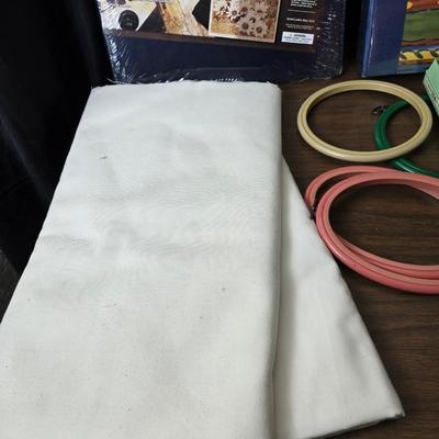 Crafting supplies - yarn - Photo album - ceramic letters with trays and much more