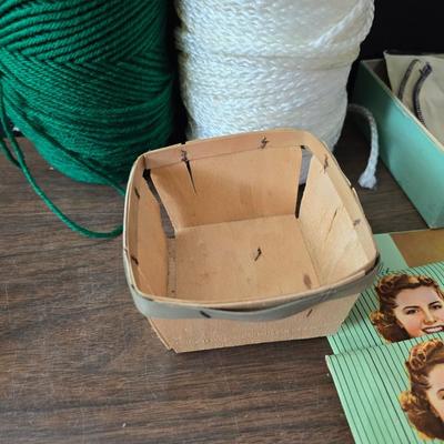Crafting supplies - yarn - Photo album - ceramic letters with trays and much more