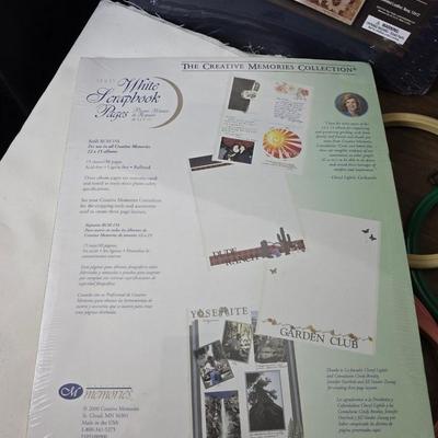 Crafting supplies - yarn - Photo album - ceramic letters with trays and much more