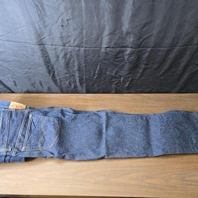 Two pair of red leather tag Levi 501 jeans Size 38 x 33 like new!